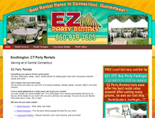 Tablet Screenshot of ez-partyrentals.com